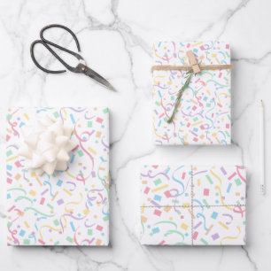 Confetti Pastels (Überraschung) Geschenkpapier Set