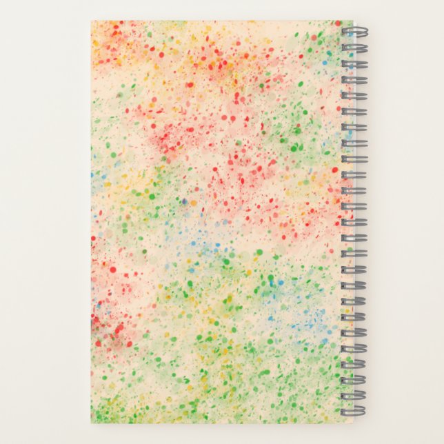 Confetti Pattern Notebook Notizbuch (Rückseite)
