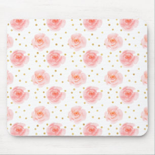 Confetti Pink Rose Mousepad