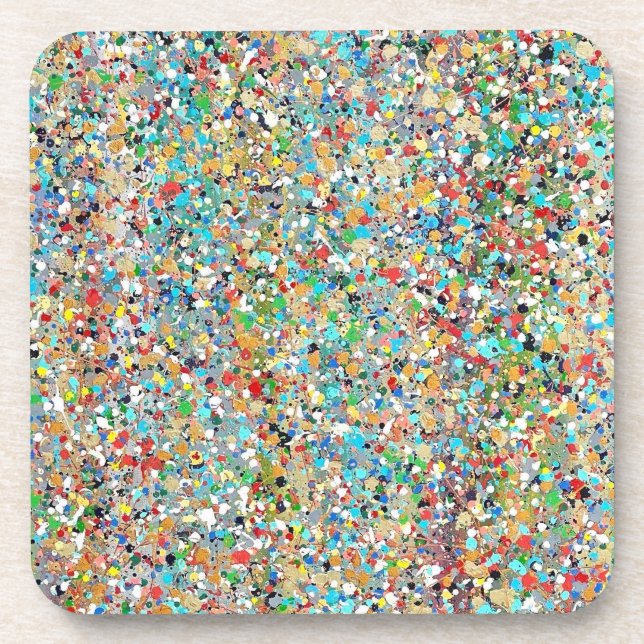 Confetti-Set mit 6 Untersetzer (Vorderseite)