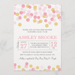 Confetti Sprinkle Baby Dusche Einladung
