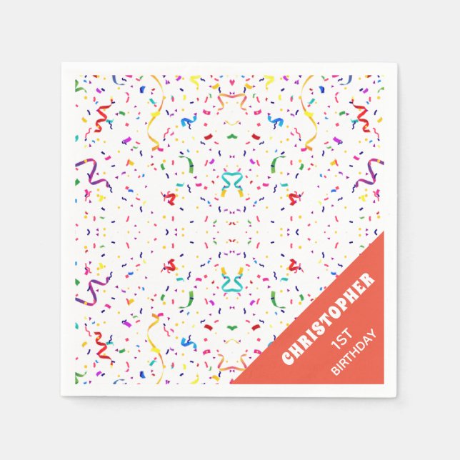 Confetti & Sprinkles Paper Napkin Serviette (Vorderseite)