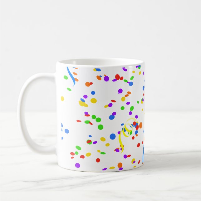 Confetti streamer Party Karneval Kaffeetasse (Links)