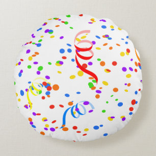 Confetti streamer Party Karneval Rundes Kissen
