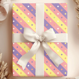 Confetti Stripe Party Geschenkpapier