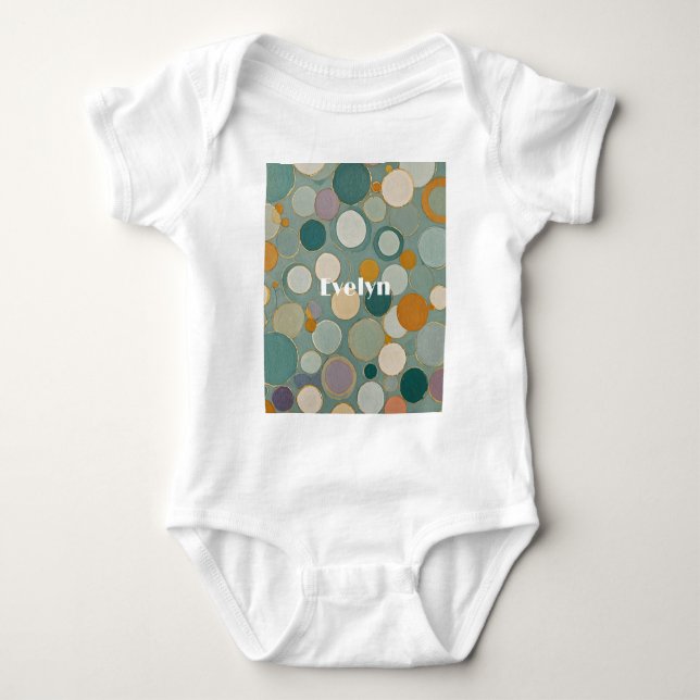 Confetti-Ströme Baby Strampler (Vorderseite)