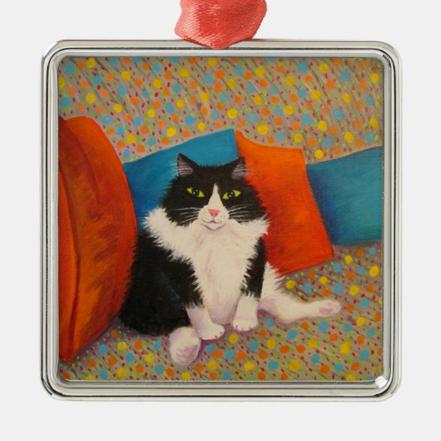 CONFETTI-STUBENHOCKER-WEIHNACHTSverzierung Ornament Aus Metall (Vorne)