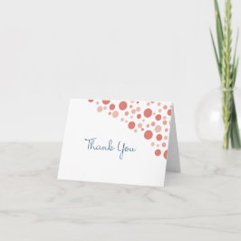 Confetti Vielen Dank Coral Dankeskarte