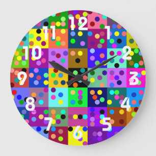 Confetti Wall Clock Große Wanduhr