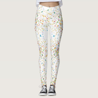 Confetti-Weiß Leggings
