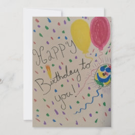 Confetti zum Geburtstag einer Flachbildschirmkarte Feiertagskarte