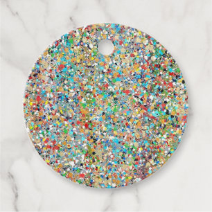 Confettis Gefälligkeitstags Geschenkanhänger