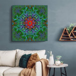 Confianza Textur Mandala Leinwanddruck<br><div class="desc">Confianza oder Selbstbewusstsein ist eine Textilmandala-Kunst, die mehrere Design-Techniken, vor allem handgezeichnet und grafische Techniken. Anfangs wurde es von Hand gezeichnet und grafisch angepasst, mit Maskiertechniken, groben Texturen, Weichzeichnen, Schärfen, Ölen, Schatten und Kombinationen verschiedener reifen Farben. Alle Farben sind Wachstumsfarben. Und all diese Technik bestimmt sehr den Zweck des Designs....</div>