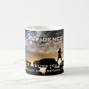 Confidence Original Wandern Foto Funny Coffee Tass Kaffeetasse