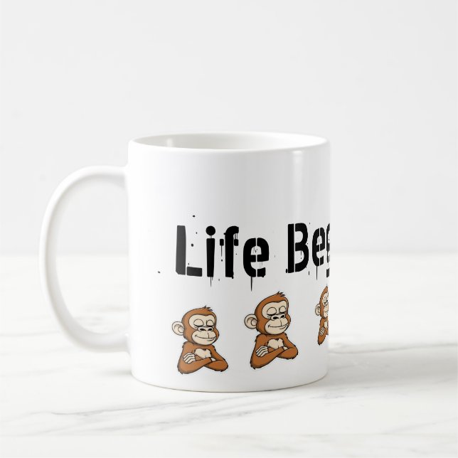 Confident Monkey  Classic Mug, 11 oz Kaffeetasse (Links)