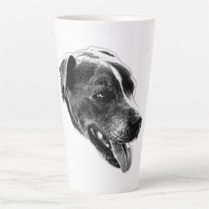 Confident Smile Pitbull Mix Portrait Tasse