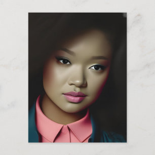 Confident Young Woman Postkarte