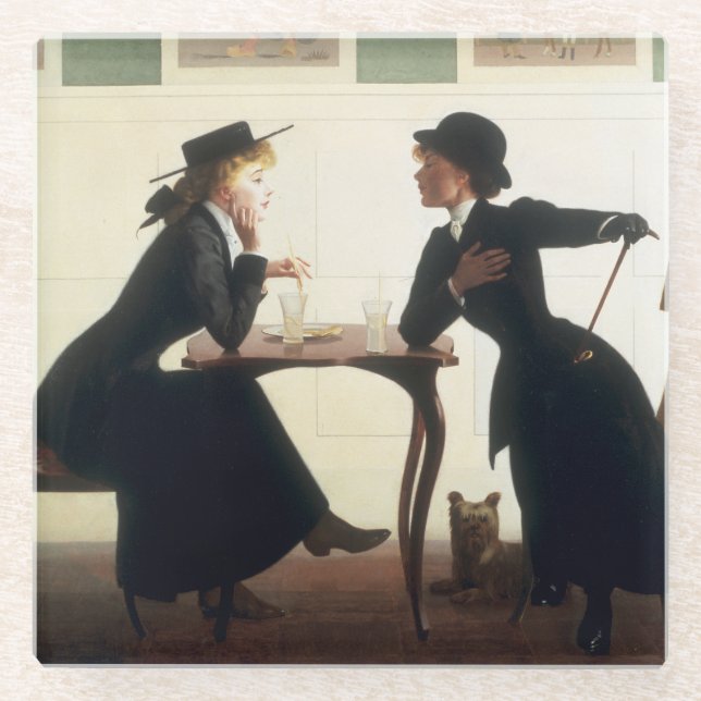 Confides von Harry Watrous Poster Glasuntersetzer (Vorderseite)