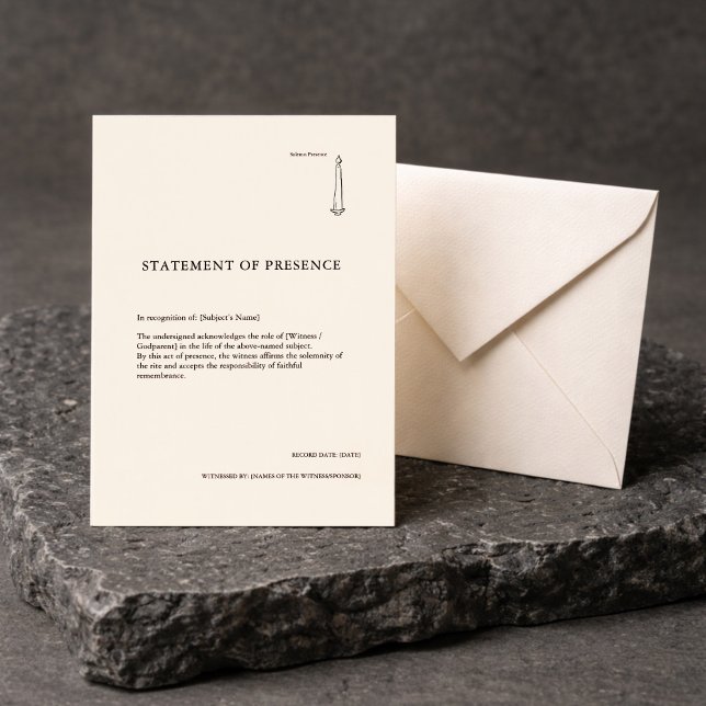 Confirmation/Baptism GodParent Sponsor Certificate (Von Creator hochgeladen)