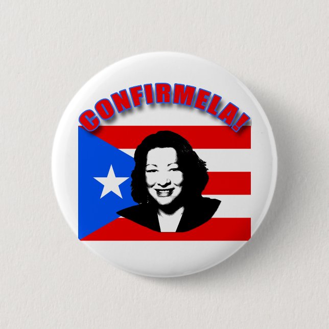 CONFIRMELA Betrug Bandera De Puerto Rico Button (Vorderseite)