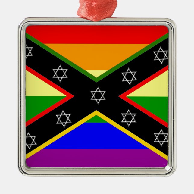 ConFlag Silbernes Ornament (Vorne)