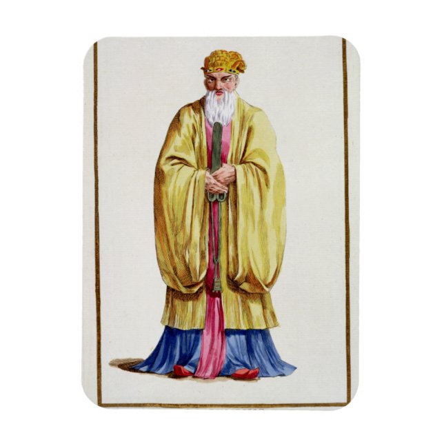 Confucius (551-479 v. Chr.), von 'Receuil des Esta Magnet (Vertikal)