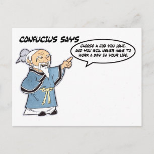 Confucius Postkarte