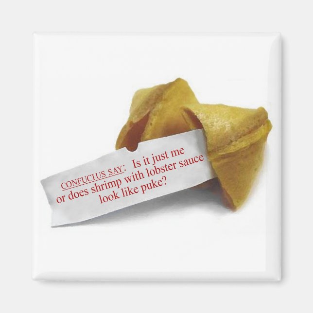 Confucius Say Fortune Cookie Kühlschrankmagnet Magnet (Vorne)