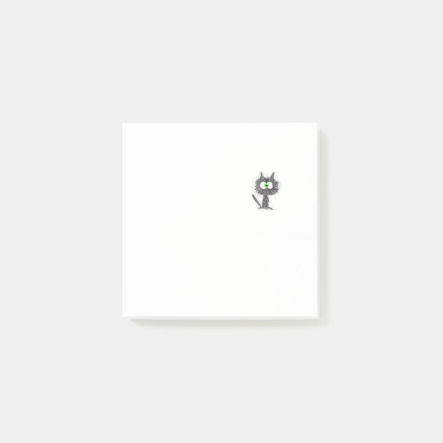 Confused Cat  Post-it Klebezettel (Vorderseite)