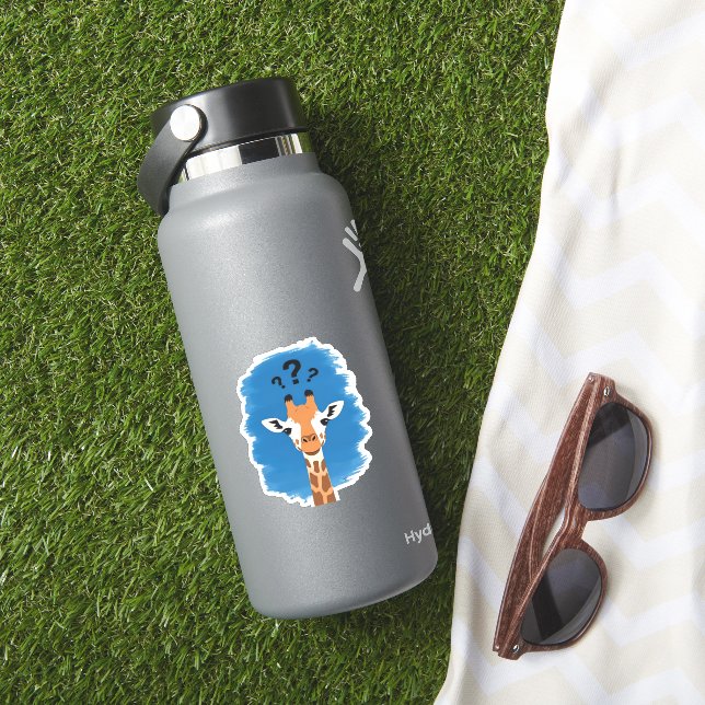 Confused Giraffe Classic T-Shirt_1 Aufkleber (HydroFlask Insitu)