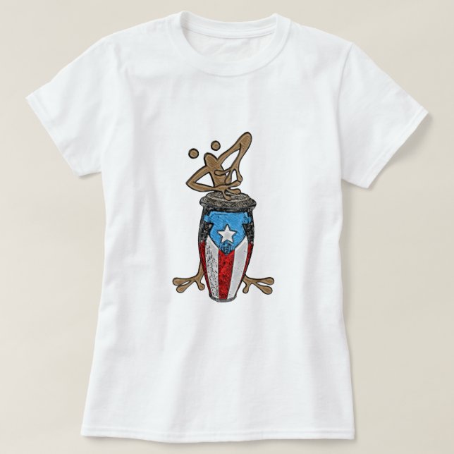 Conga Coqui Taino T-Shirt (Design vorne)