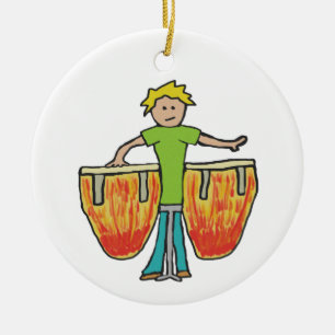 Conga Drums Keramik Ornament