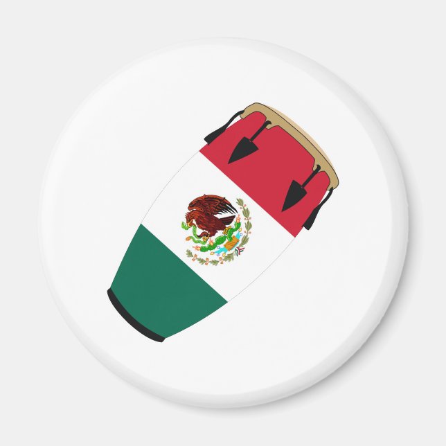 Conga Flag Mexiko Magnet (Vorne)