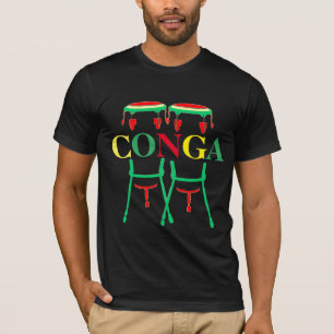 Conga trommelt grundlegenden amerikanischen T - T-Shirt