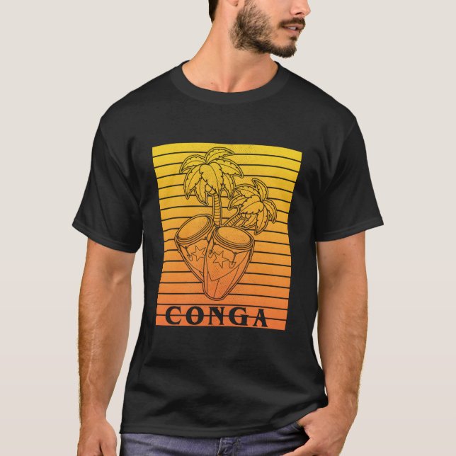 Conga Tumbadora Cuban Drums Conguero Drummer Timba T-Shirt (Vorderseite)