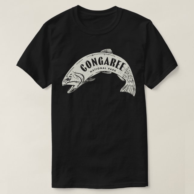 Congaree Islands National Park Fish Tan T-Shirt (Design vorne)