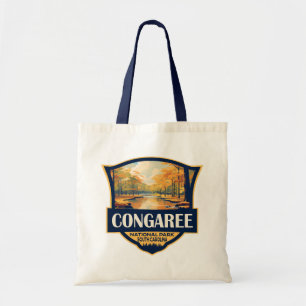 Congaree National Park Illustration Reise Vintage Tragetasche