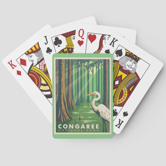 Congaree National Park SC Playing Cards Spielkarten (Rückseite)