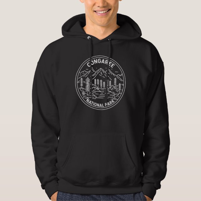 Congaree National Park South Carolina Monoline Hoodie (Vorderseite)