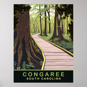 Congaree National Park South Carolina, Reisen Poster