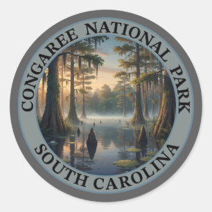 Congaree National Park South Carolina Runder Aufkleber