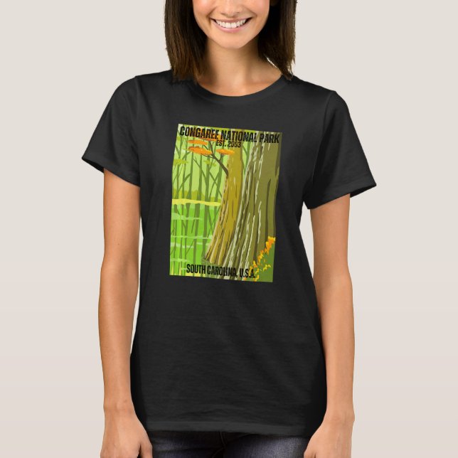 Congaree National Park South Carolina State Souven T-Shirt (Vorderseite)
