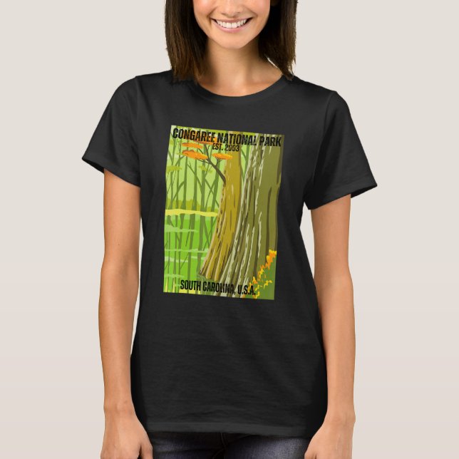 Congaree National Park South Carolina State Souven T-Shirt (Vorderseite)