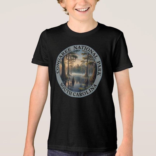 Congaree National Park South Carolina Tri-Blend Shirt (Vorderseite)