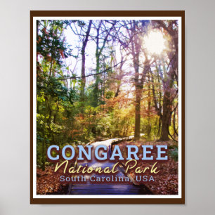CONGAREE NATIONAL PARK - SÜDKAROLINA USA POSTER