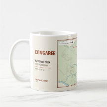 Congaree National Park Wanderweg Karte Tasse