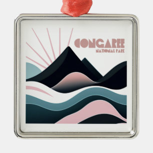 Congaree Nationalpark Colored Hills Ornament Aus Metall