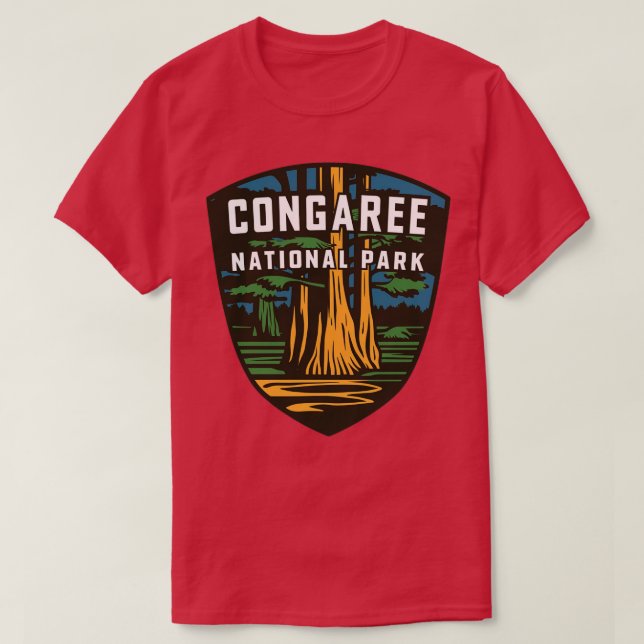Congaree Nationalpark Emblem T-Shirt (Design vorne)