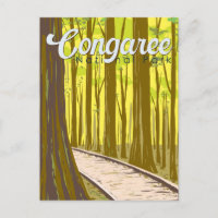 Congaree Nationalpark Illustration Reisen Vintag