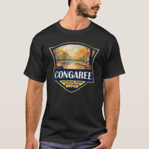Congaree Nationalpark Illustration Reisen Vintag T-Shirt